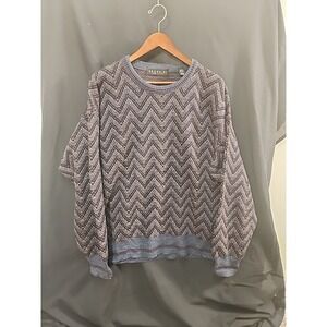 Brandini Men's Knit Sweater Wool Blend Lightweight Crew Size Large Italy Made